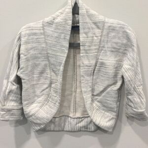 BabyGap cardigan 24mo - gray stripe with sparkle!